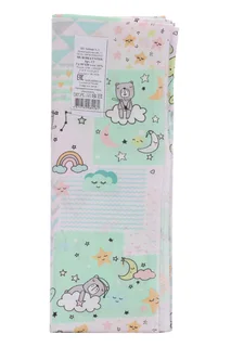 Пеленка Flyzay ситец Сон зеленый / сердечки С2 95×120 cм