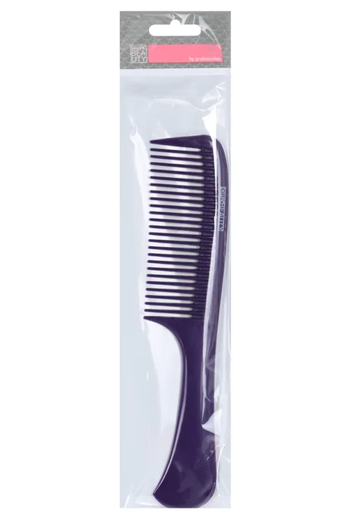 Расческа 22 см Dewal Beauty с ручкой фиолетовая Dbfi6810