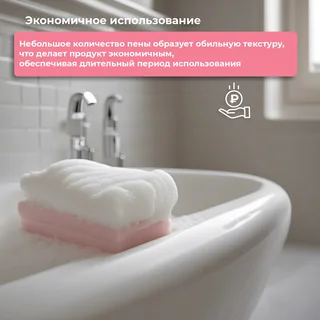 Nidra Пена-молочко для душа с миндальным молоком Деликатная 250 мл 2 шт