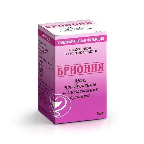 Бриония Мазь Гомеопатическая 25 гр Банка мазь 25 г