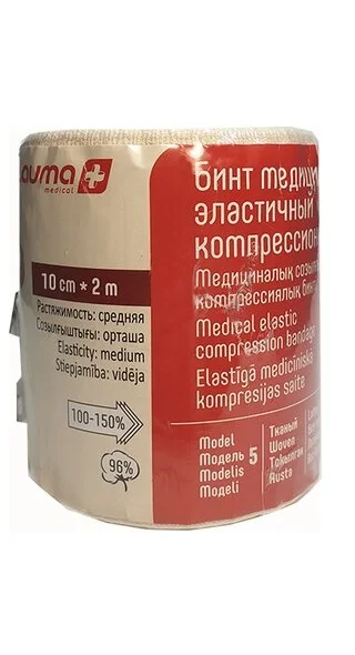 Бинт Лаума компрессионный эласт мед средней растяж 2м х 10 см