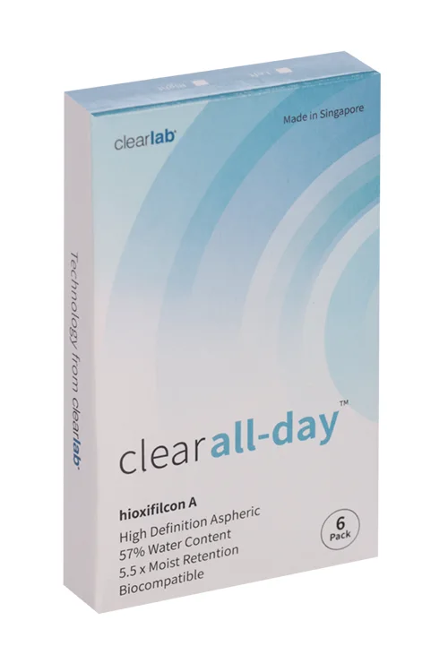 Линзы Clearlab Clear all-day контактные R 8,6 (диоптрия -11,50) 6 шт