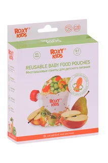 Пакеты Roxy Kids с ложечкой для хранения детского питания многораз 5 шт