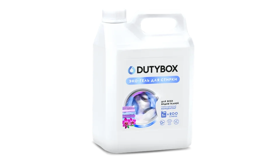 Гель для стирки Dutybox Концентрат "Ночная орхидея" (200 стирок) 5 л.