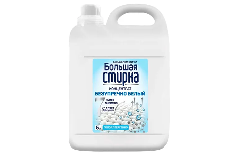 Гель-концентрат Большая стирка для стирки белого белья 5 л