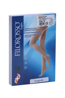 Колготки Filorosso Terapia компресс лечеб-профилакт 80 den 2 класс черный р 6