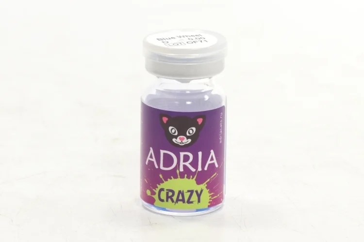 Контактные линзы Adria Crazy квартальные голубое колесо 0,00/14,0/8,6