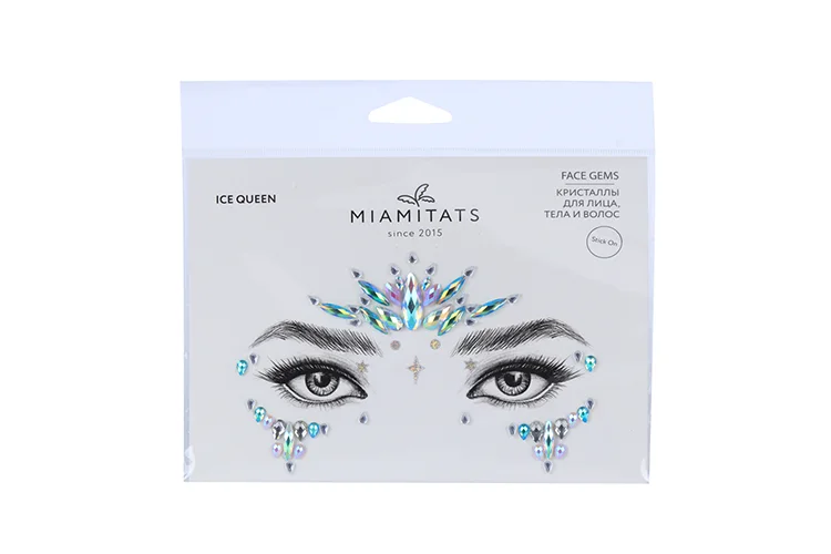 Кристаллы на клейком слое для лица Miamitats Face Gems Ice Queen (1763)