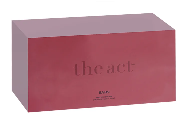 Набор The Act Соль-скраб лес для бани+Соль-скраб ягоды для бани