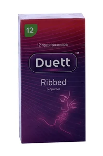 Презервативы Duett Ribbed 12 шт