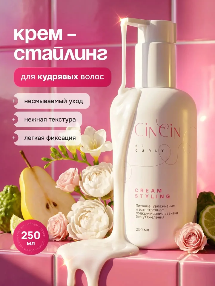 Cincin Крем - стайлинг для кудрявых волос 250 мл