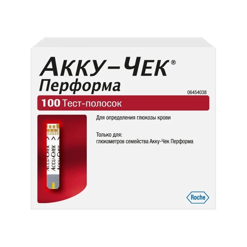 Акку-Чек Перформа Тест-Полоски 100 шт