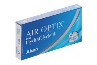 Контактные линзы Air Optix plus HydraGlyde (3) ежемесячные -4,00/14,20/8,6 3 шт