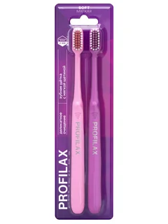 Зубная щётка Profilax с мягкой щетиной Soft, 2 шт