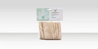 Шпатели деревянные одноразовые "стандарт" Italwax №100 шт 14*140 мм