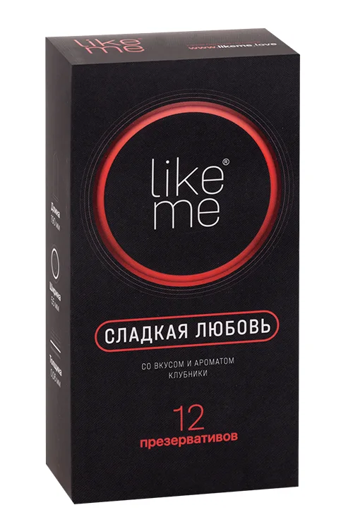 Презервативы Like ME сладкая любовь 12 шт