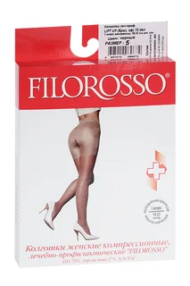 Колготки Filorosso Lift Up компресс лечеб-профилакт 70 den 1 класс черный р 5