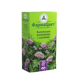 Валериана корневища с корнями ф п 1,5 гр 20 шт