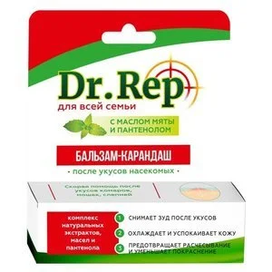 Доктор Реп бальзам-карандаш после укусов насекомых 4,2 гр