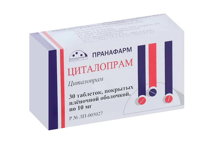 Циталопрам таблетки 10 мг 30 шт