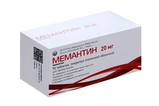 Мемантин-Вертекс 20 мг 90 шт таблетки покрытые пленочной оболочкой