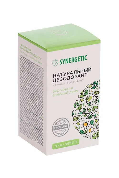 Дезодорант Synergetic бергамот-зеленый лайм натурал 50 мл