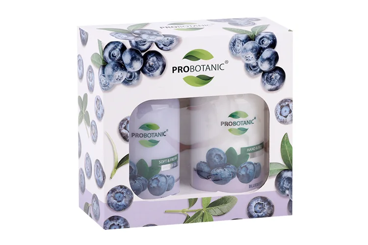 Набор Probotanic косметический черника молочко для рук / тела+гель для душа