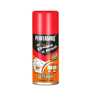 Аэрозоль Рефтамид беби защита для детей от кровосос насекомых 100 мл