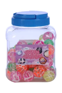 Мяч Funny toys Круглый и довольный 3 см 50 шт