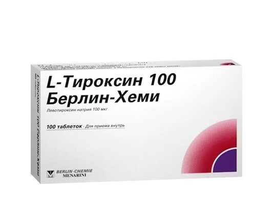 L-Тироксин таблетки 100 мкг 100 шт