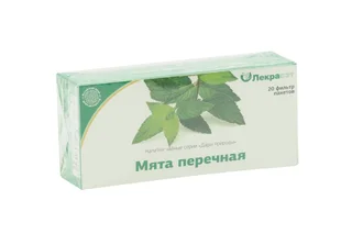 Напитки чайные серии Дары природы Мята перечная, 1,5 г, 20 шт