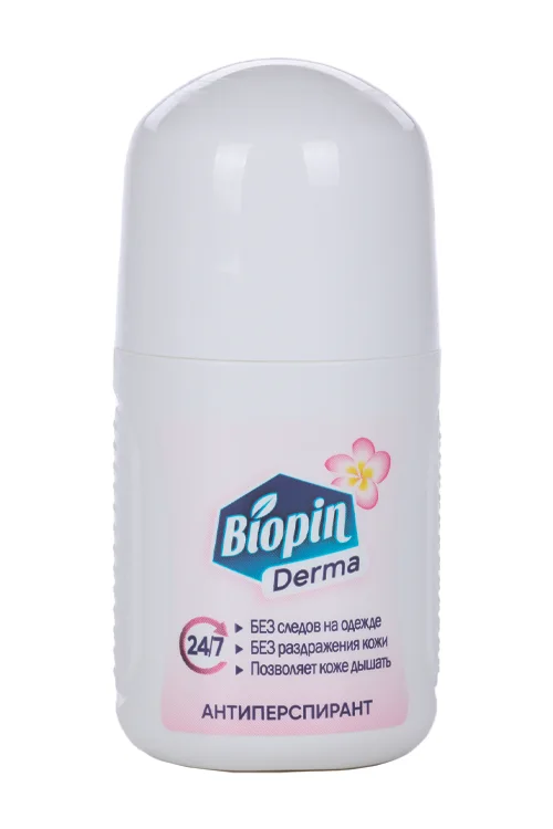 Антиперспирант Biopin Derma Нежность лепестков, 50 мл