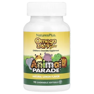 Омега 3-6-9 Animal Parade Junior со вкусом лимона 90 шт капсулы жевательные