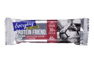 Батончик Everyday Protein Friend Шоколадный капкейк с клюквой высокобелк неглазир 40 гр (ЭД2703)