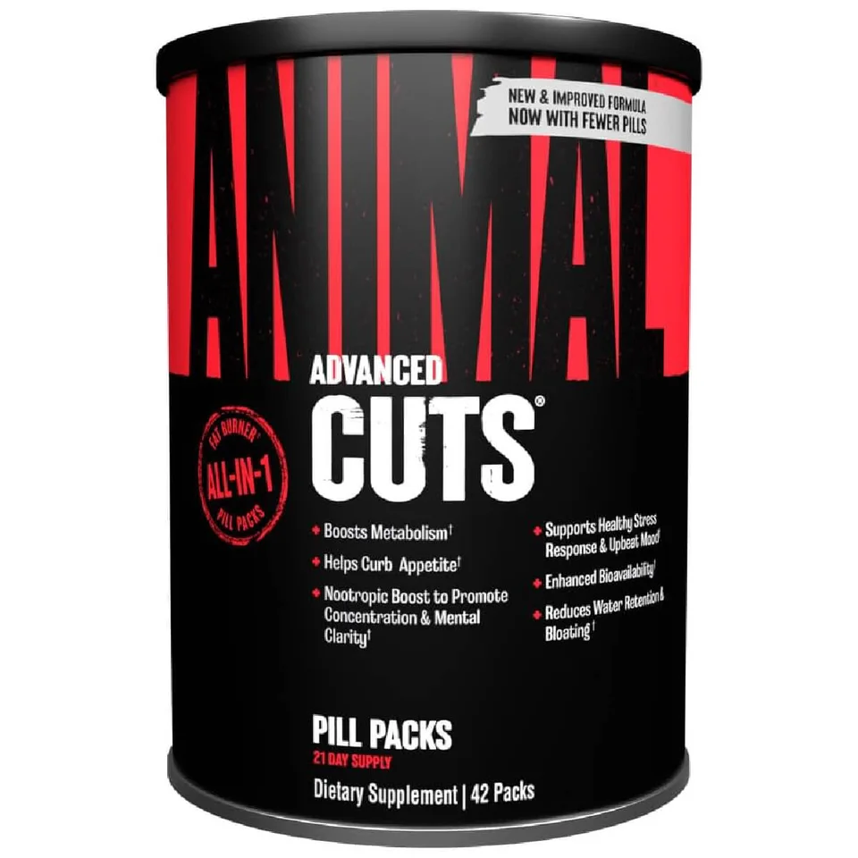 Жиросжигающий комплекс Энимал Эдванст Катс (Animal Advanced Cuts) 42 порции, Universal Nutrition