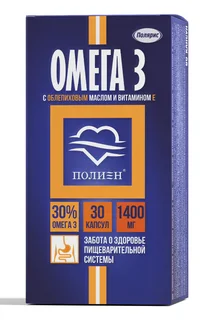 Омега-3 Полиен с облепиховым маслом и витамином Е 30 шт