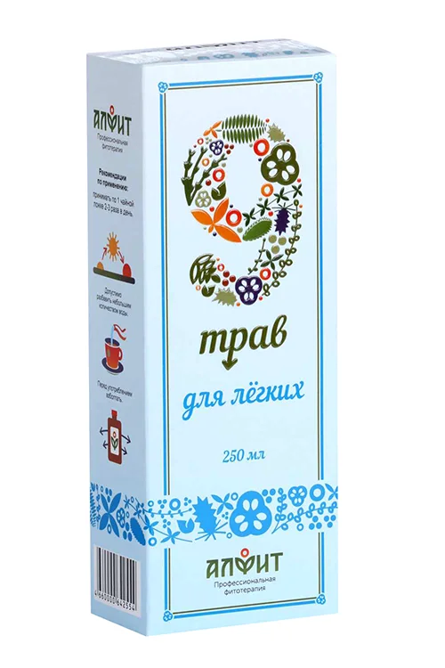 Бальзам 9 трав для легких 250 мл