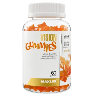 Мармеладные пастилки для зрения с лютеином и зеаксантином Maxler Vision Gummies 60 жевательных пастилок - Апельсин