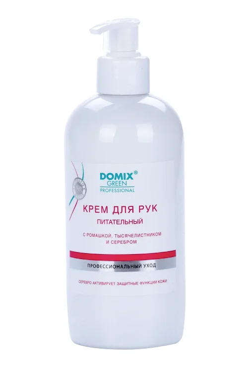 Крем Domix Green Professional для рук пит с ромашкой / тысячелистником / серебром, 500 мл