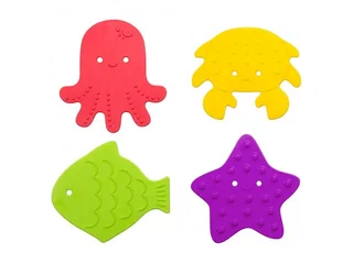 Набор Roxy Kids SEA Animals мини-ковриков для ванн с присосками 4 шт