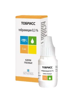 Тобрисс 0,3% 5 мл капли глазные