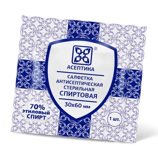 Салфетка Антисептическая Спиртовая 30×60 мм 1 шт