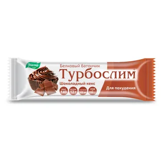 Турбослим шоколадный кекс для контроля веса батончик 50 гр