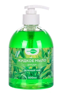 Мыло МирАрома жидкое Зеленый чай для рук 500 мл