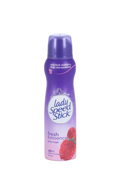 Дезодорант-антиперспирант Lady Speed Stick Fresh Essence Juicy Magic Малина 150 мл спрей