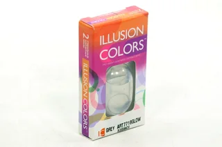 Линзы Illusion colors el grey Glow контактные -1,5/14,0/8,6/2 шт