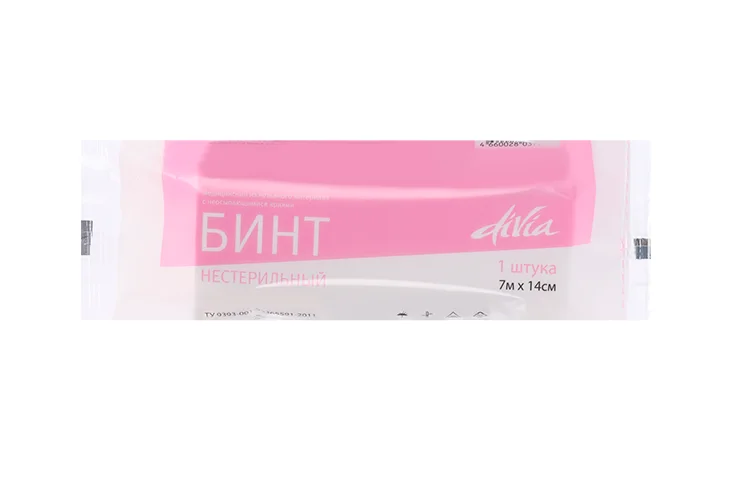 Бинт медицинский нестерил неткан матер 14 см × 7 м Ньюфарм