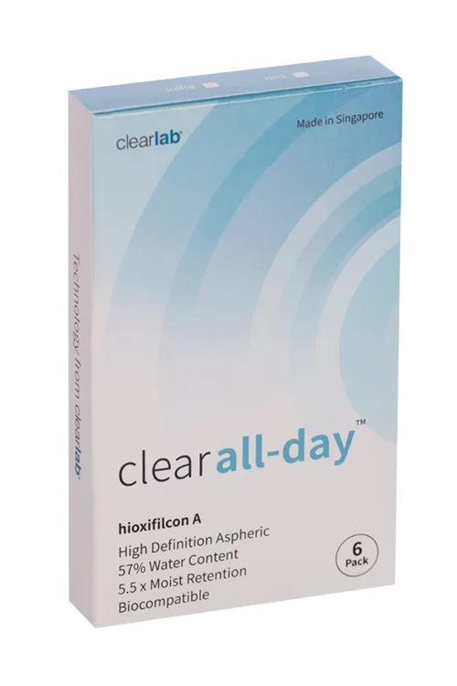Линзы Clearlab Clear all-day контактные R 8,6 (диоптрия -3,5) 6 шт