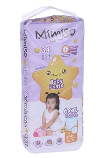 Трусики-подгузники Mimiso одноразовые для детей XXL (16-25 кг) 34 шт