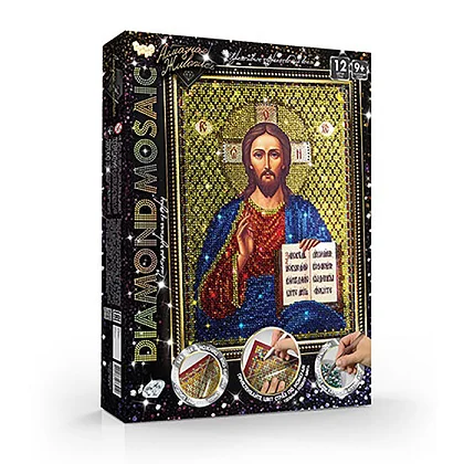 Набор креативного творчества Danko Toys Diamond Mosaic Иисус Христос малый
